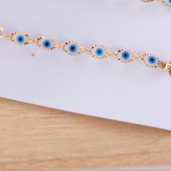 Evil Eye Friendship Bracelets, Bridal Gift Bracelets, 2inOne Evil Eye Adjustable - Picture 4 of 5